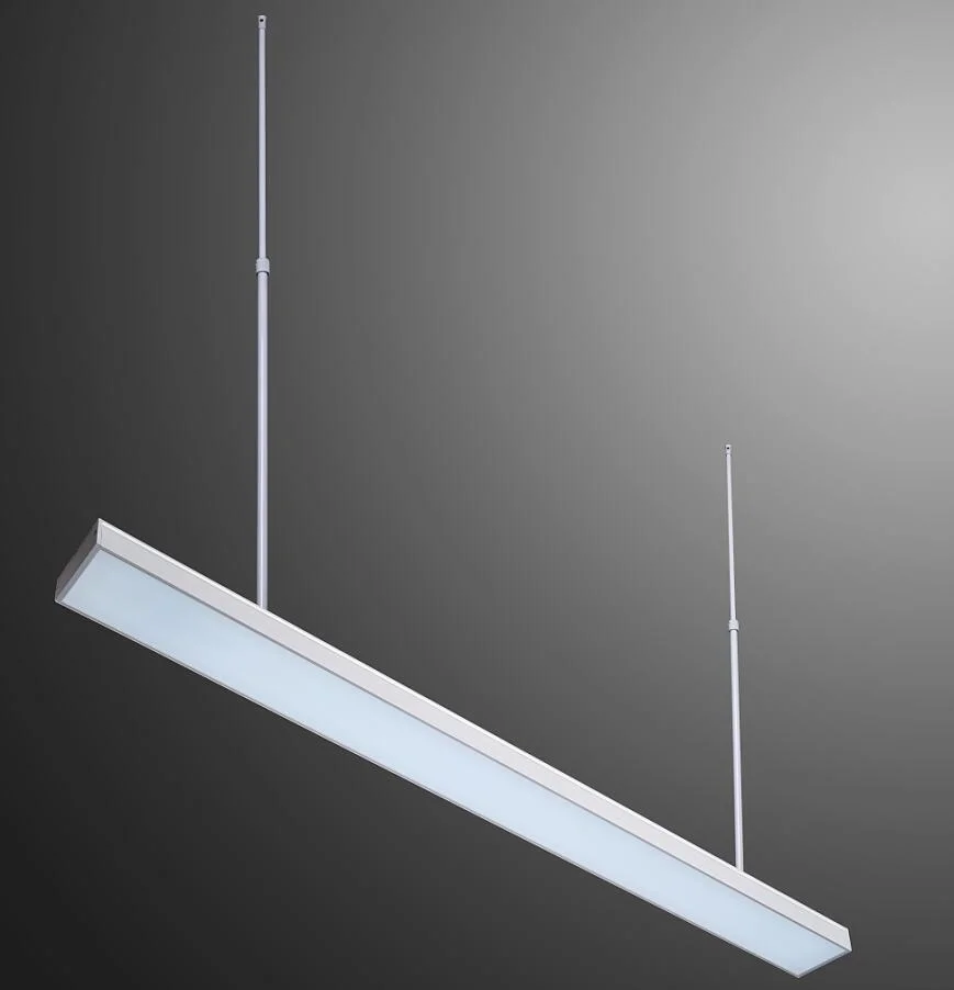 Elegant Modern Design LED Hanging Ceiling Lamp 36W 48W Linear Chandelier LED Light for Office Shopping Mall