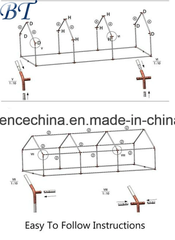 3 M X 6 M Metal Outdoor Chicken Coop