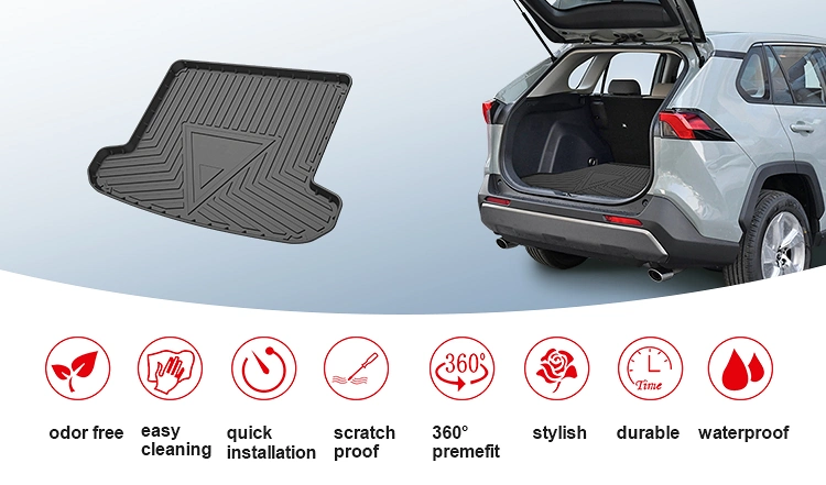 Scratch Proof Auto Parts Car Accessories Trunk Mats for Audi-A4_Allroad_Quattro-2010