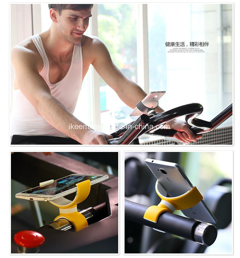 2018 Hot Sell Multifunction Rubber Mobile Phone Holder Universal Double C Type Mobile Phone Support for Offices Gym Car Bike Ect.