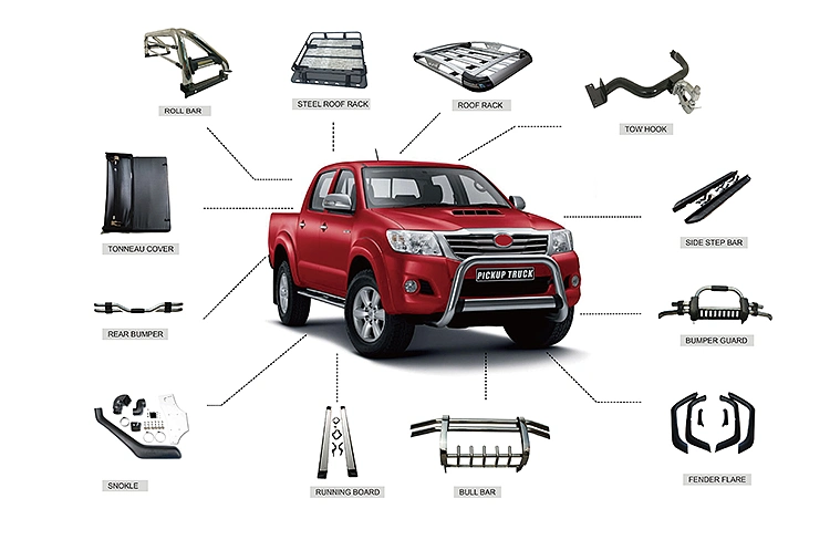 Car Accessories Car Body Parts Updated Parts Running Board Side Bar Sidestep Auto Side Step for Ranger Raptor 2012