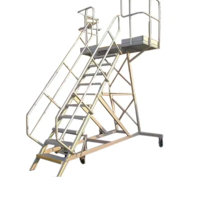 Herramienta de máquina Tabla de pasos Plataforma de operación de Tabla de pasos de escalamiento sin deslizamiento Mesa escalonada de aleación de soldadura de aluminio Escalada móvil