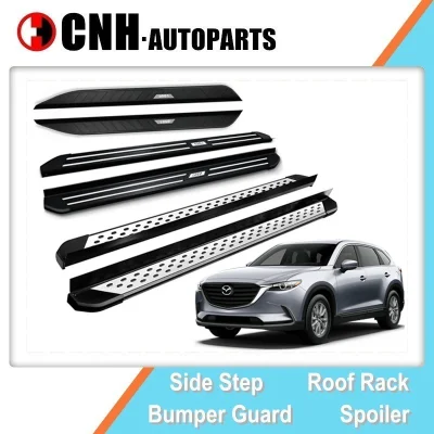 Accesorios de auto estribos opcionales para Mazda CX-9 2016-2021 Cx9 paso lateral estribos