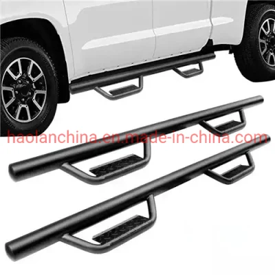 Accesorios de auto camioneta 4X4 Las piezas de tubo redondo El lado negro Paso Bares Estribos para Chevrolet Silverado / GMC Sierra