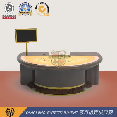 Semi-Circular paso Personalizar la mesa de póquer de apuestas de Baccarat
