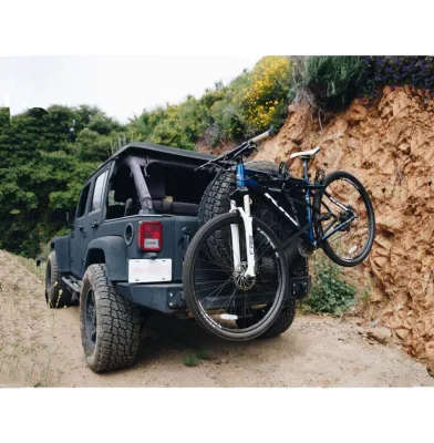 2 bicicleta montada en el tronco de acero de racks de coche Accesorios de bicicletas
