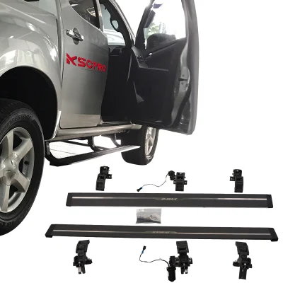 Alimentación eléctrica KSCPRO estribos laterales Paso para doble cabina D-MAX 2015-2023