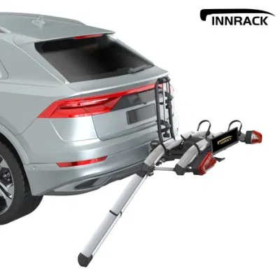 OEM Manufacture 2 E-Bike Rack Hitch 2 bicicletas montadas en la parte trasera Carro de bicicletas de E-carril para neumáticos de grasa