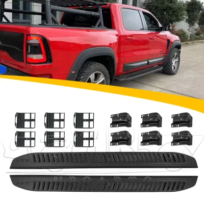 Venta al por mayor de fábrica de lado negro brillante Junta de correr para Dodge Ram 1500 2019-2023