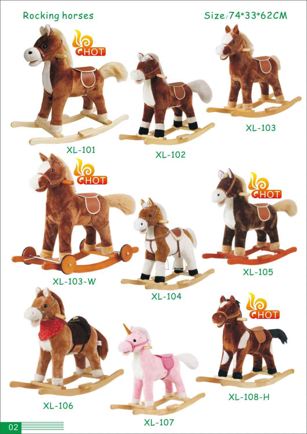 Wholesale Toddler Rocking Chair Trojan Rocking Horse Plush Dolls Wooden Riding Rocking Horse Plush Toys