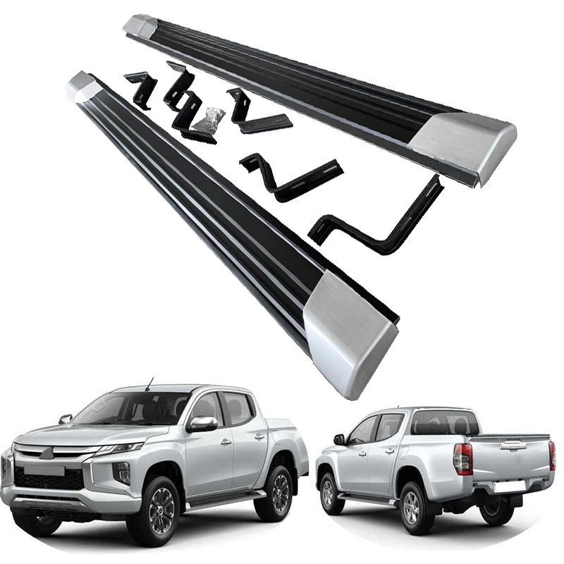 4X4 Car Accessories ABS Plastic Aluminum Alloy Car Side Step Running Board for Mitsubishi Triton L200 2019 2020 2021