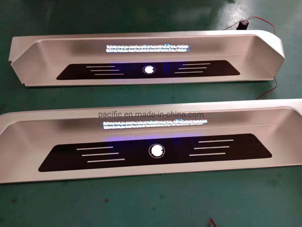 Customized Logo and Illuminated Foot Steps for V Class Conversion