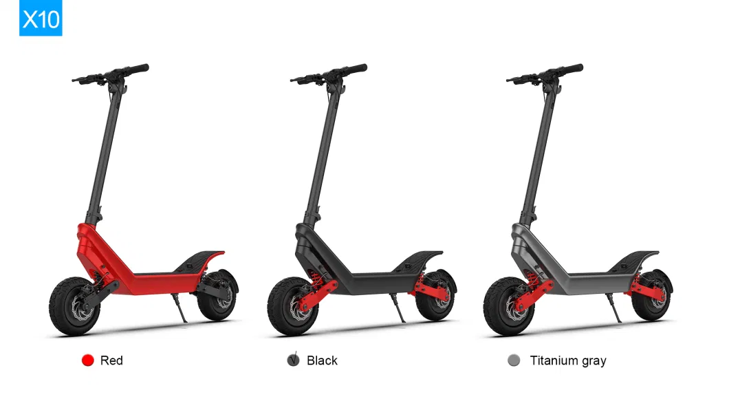 Kixin X10 Scooters 11 Inch 2400W Electric Scooter off-Road Fat Tire High-Speed Waterproof Adult Electric Scooter Foldable 50km/H E-Scooters