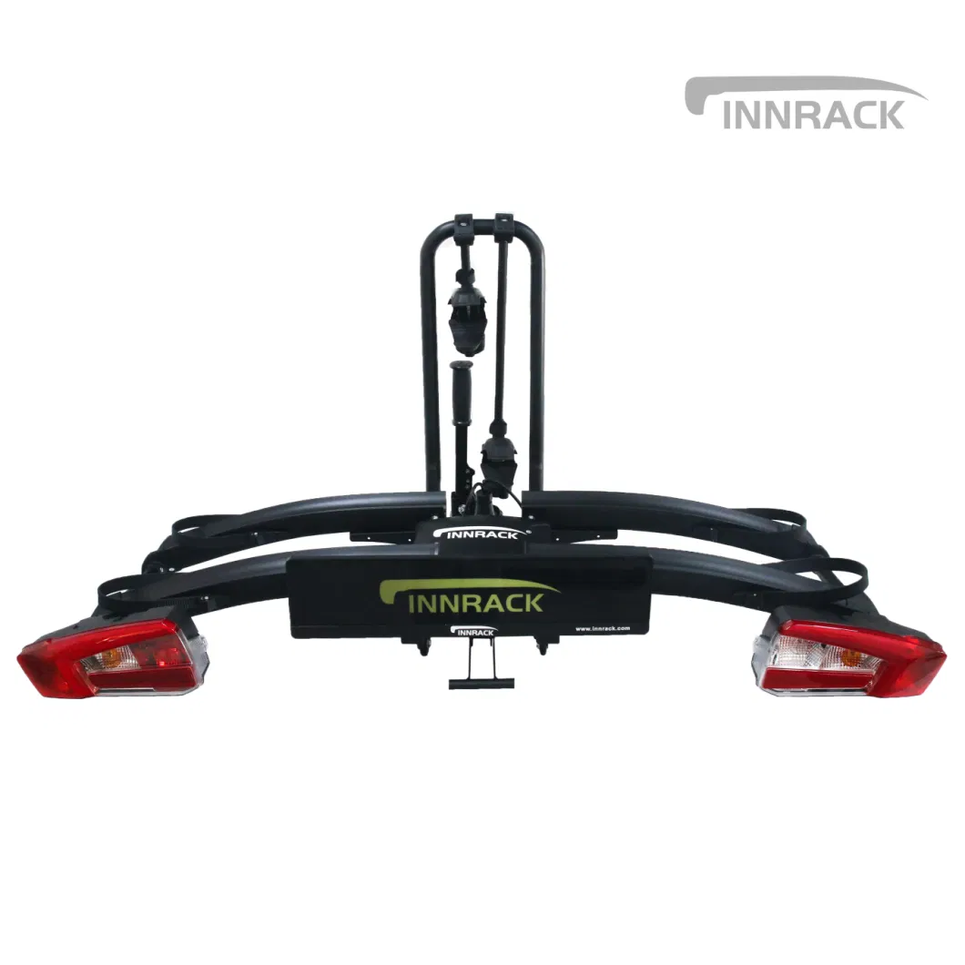 OEM Manufacture 2 E-Bike Rack Hitch Rear Mounted 2 Bicycles Car Cycle E-Bike Carrier Rack for Fat Tire