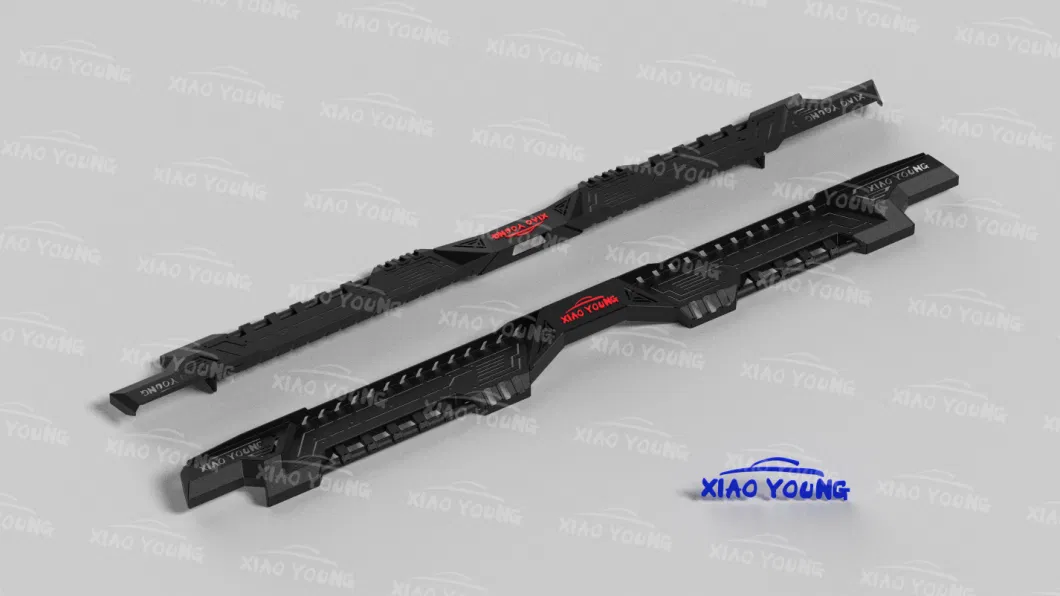 Black Steel Side Step Bar for Hilux Revo Vigo 4 Door