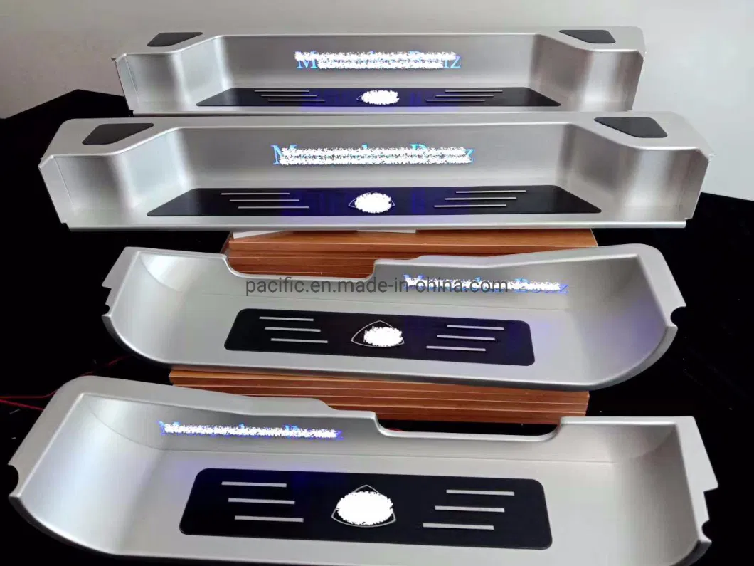 Customized Logo and Illuminated Foot Steps for V Class Conversion