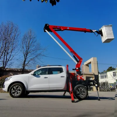 Piattaforma di lavoro aerea raccoglitore Gk14sp da 14 m, dumper ad alta quota Foton Dongfeng