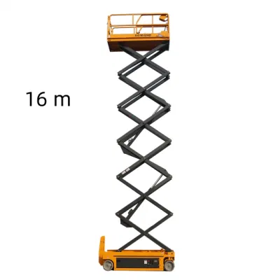  Piattaforma di lavoro aerea con sollevatore a forbice Xg1612HD da 16 m con cassetta per rifiuti Sollevamento a forbice