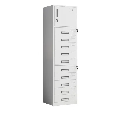 Cassetti in acciaio A4 Mobili per ufficio verticali in metallo 10 cassetti File Cabinet