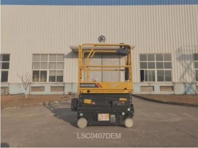 Piattaforma di lavoro aerea con carico di 240 kg e lavoro massimo di 5 m. Altezza
