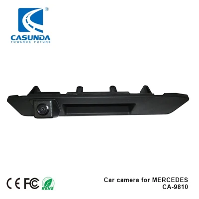 Telecamera retromarcia con maniglia del bagagliaio per Mercedes Benz A Cla Gla Glc Gle M/ml Gl/GLS GLK-Class Vito con Telecamera cruscotto per linea di parcheggio
