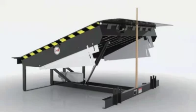 Piano di carico meccanico livellatore motorizzato idraulico barra di sollevamento / fisso Piattaforma di sollevamento rampa carrelli elevatori