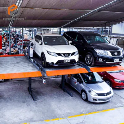  Sollevamento verticale doppio impilatore meccanico a 2 montanti per parcheggio idraulico a seconda della posizione Piattaforma