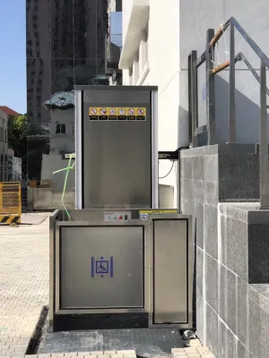 Piattaforma di sollevamento senza barriere disattivare il sollevamento