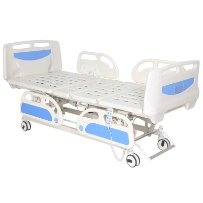 Telaio in acciaio approvato CE FDA PP pannello laterale Ospedale 5 Funzione Letto paziente sala ICU con funzione CPR