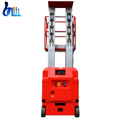 Sollevatore mobile elettrico autoelevatore a doppio montante in alluminio Piattaforma 7m 9m 11m