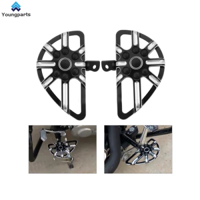  Youngparts Prezzo di fabbrica pedale con pedane in alluminio per poggiapiedi posteriore Foot Board per Harley Sportster 883