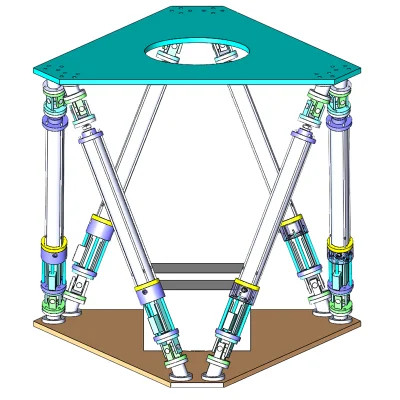 Piattaforma HexaPOD a 6 assi con giunto universale su entrambe le estremità Per divertirti con Simulator