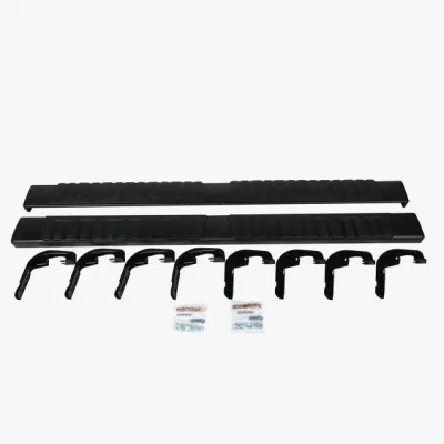 2021 North America Hot Selling Running Board per Chevrolet 07-18 Silverado/Sierra Crew Cab gradini laterali neri in lega di alluminio da 6&quot; + ABS