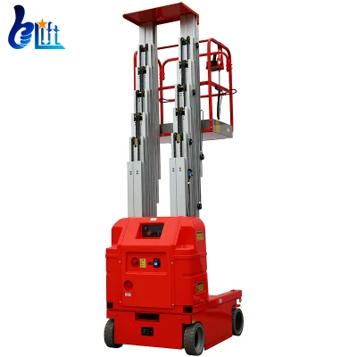 Sollevatore mobile elettrico autoelevatore a doppio montante in alluminio Piattaforma 7m 9m 11m