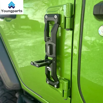 Youngparts Accessori per fuoristrada JK Jl di alta qualità cerniera per porte pieghevoli e alla moda Pedale del predellino per Jeep Wrangler