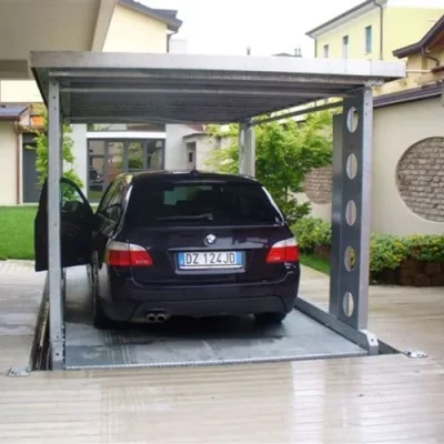 Ascensore per auto a due piani: Piattaforma idraulica a forbice per un efficiente parcheggio sotterraneo