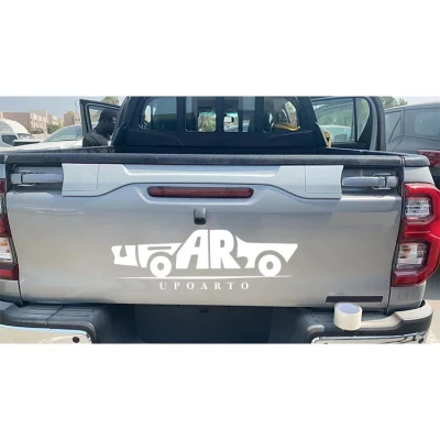 Copertura gancio letto laterale posteriore in fibra di carbonio ABS per Hilux Revo Pickup 2015-2023