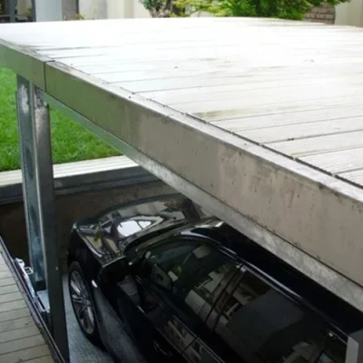 Ascensore per auto a due piani: Piattaforma idraulica a forbice per un efficiente parcheggio sotterraneo