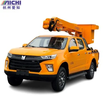  Braccio Aichi Brand Construction braccio Isuzu pick-up 12,4 m montato in fibra di vetro Piattaforma di lavoro aerea isolata