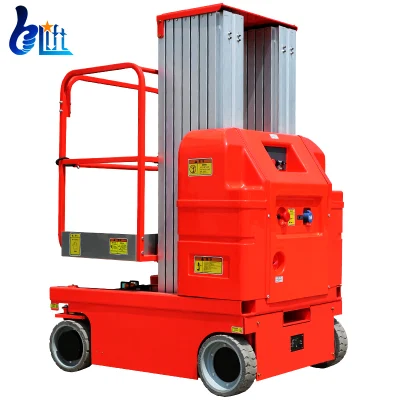 Sollevatore mobile elettrico autoelevatore a doppio montante in alluminio Piattaforma 7m 9m 11m