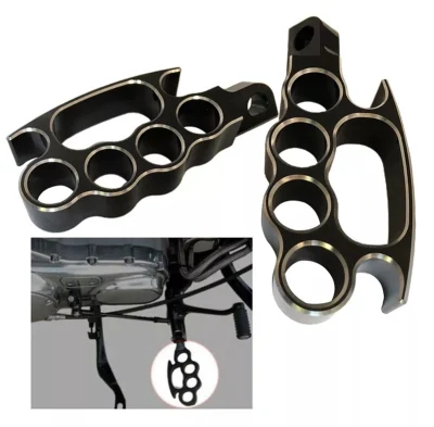  Pedane poggiapiedi universali CNC in alluminio per Harley Davidson
