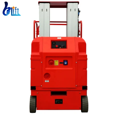 Sollevatore mobile elettrico autoelevatore a doppio montante in alluminio Piattaforma 7m 9m 11m