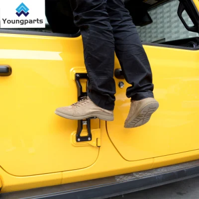Youngparts Accessori per fuoristrada JK Jl di alta qualità cerniera per porte pieghevoli e alla moda Pedale del predellino per Jeep Wrangler