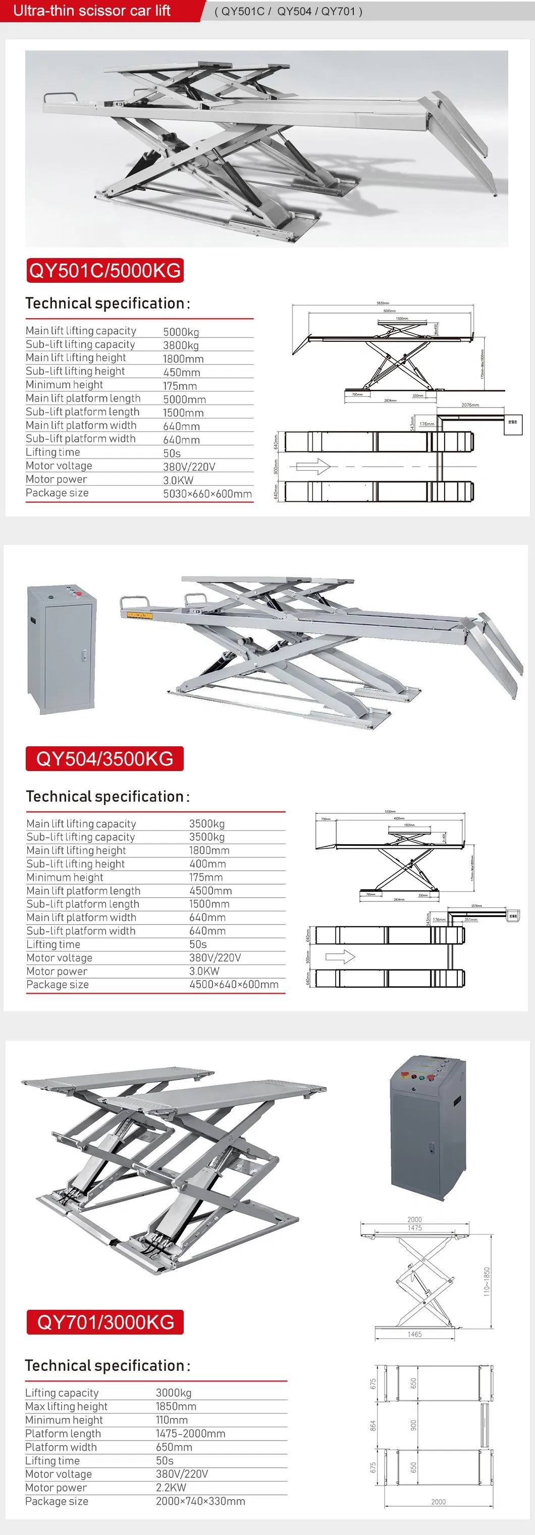 1.5ton Lifting Capacity EV Battery Lift Platform with Two Universal Wheels