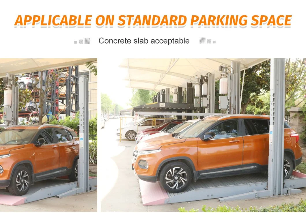 Garage Car Parking System 2.7ton 2 Post Car Lift Parking Platform with CE Certificate