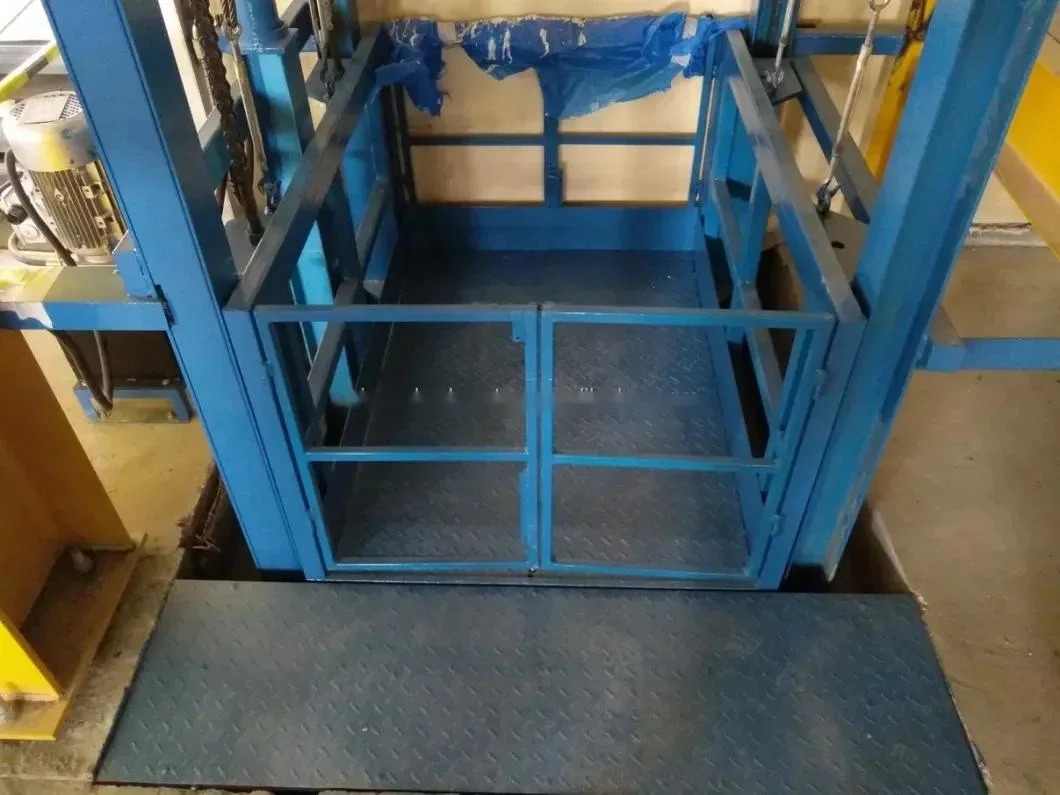 Industrial 2000kg Electric Cargo Lift Platform for Warehouse Hydraulic Cargo Platform Lift Without Shaft