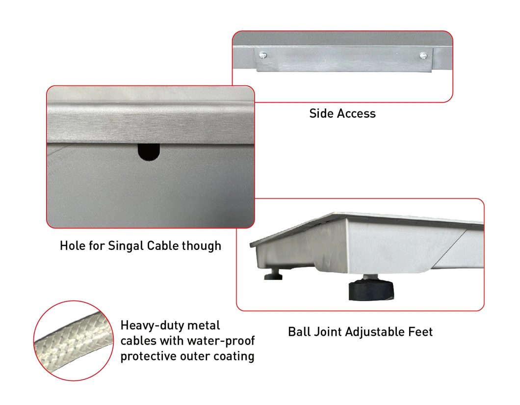 Precision Stainless Steel Weighing Platform with Waterproof Design and Ntep Approval