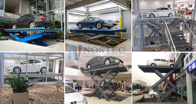 5.5m High 3 Stops Hydraulic Scissor Car Lift Scissor Platform