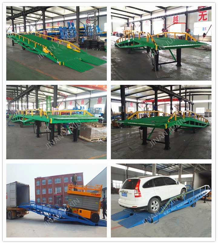 Hydraulic Container Forklift Loading Ramp Leveler Mobile Dock Ramp Container Loading Platform