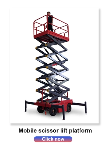 Mini Electric Hydraulic Mobile Scissor Lift Moving Aerial Work Platform